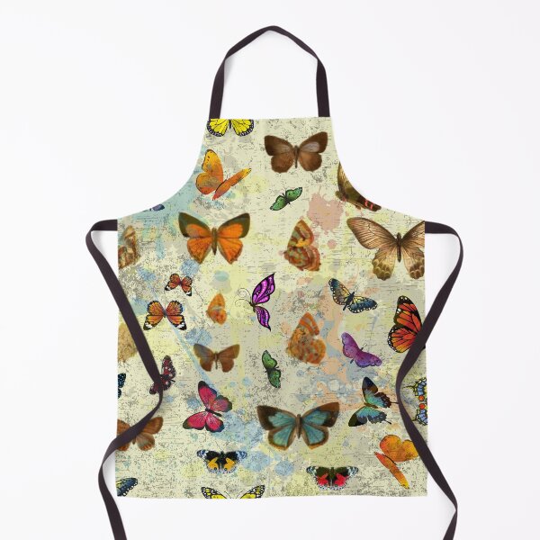 Item preview, Blue Yellow Orange Vintage Butterfly Motif designed and sold by whitedove457.