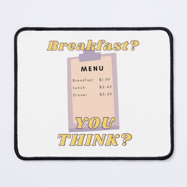 Item preview, My Cousin Vinny Breakfast Menu designed and sold by mschubbybunny.