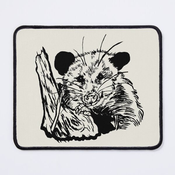 Item preview, Peering Possum in Black designed and sold by yodelbat.