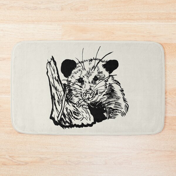 Item preview, Peering Possum in Black designed and sold by yodelbat.