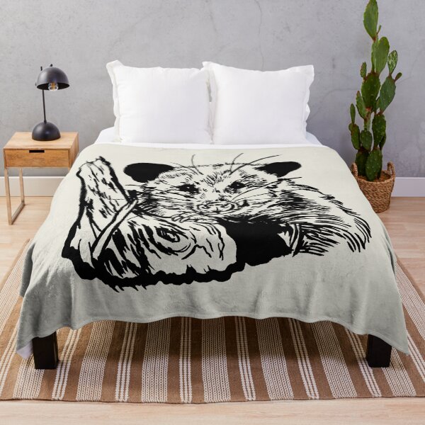 Item preview, Peering Possum in Black designed and sold by yodelbat.