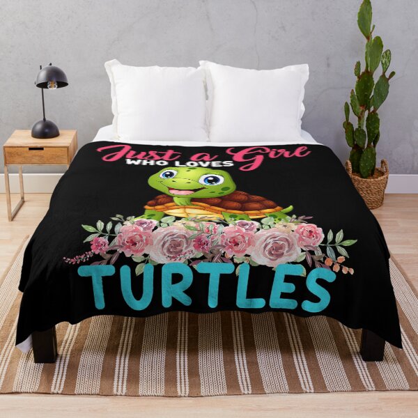 Item preview, Just A Girl Who Loves Turtles Floral Flower designed and sold by richardmatthew.