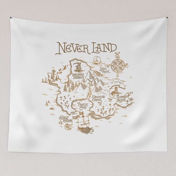 Item preview, Never Land Map  designed and sold by HostetlerRonald.
