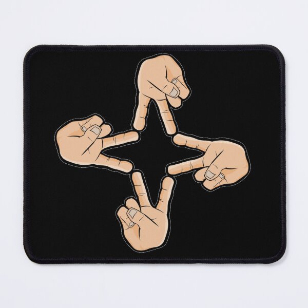 Item preview, HANDS MAKING A PEACE SIGN STAR SHAPE designed and sold by MrCreativeArts.