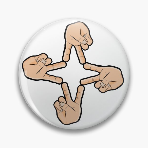 Item preview, HANDS MAKING A PEACE SIGN STAR SHAPE designed and sold by MrCreativeArts.