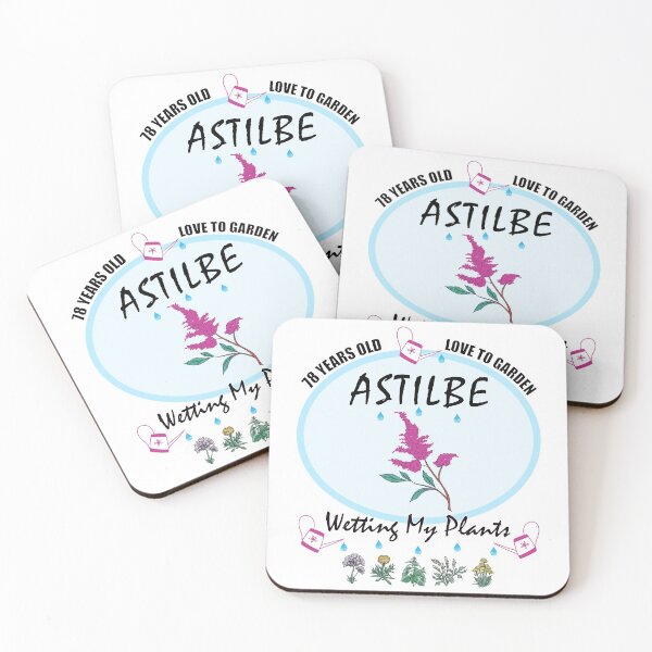 Item preview, Funny Birthday 78 Years Old Garden Joke Astilbe Wetting My Plants designed and sold by artfulnotebook.