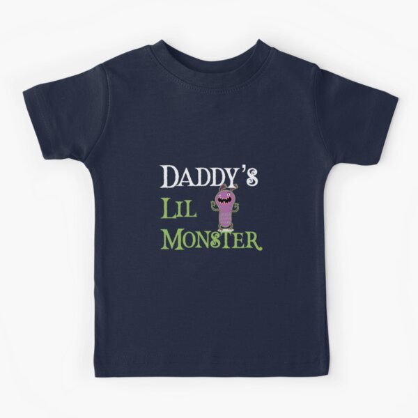 children's daddy's little monster shirt