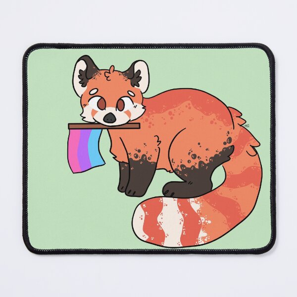 Item preview, bisexual pride red panda designed and sold by tyler-rose.