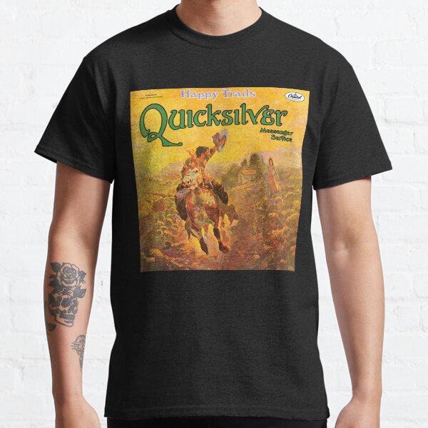 YYonet Mens Particular Quicksilver Messenger Service Happy Trails Tees Black YYonet Mens Particular Quicksilver Messenger Service Happy Trails Tees Black