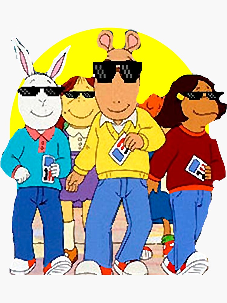 "Arthurs friends (Arthur) Vintage Cartoons Classic TShirt" Sticker