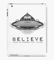 UFO Believe Shirt iPad Case/Skin