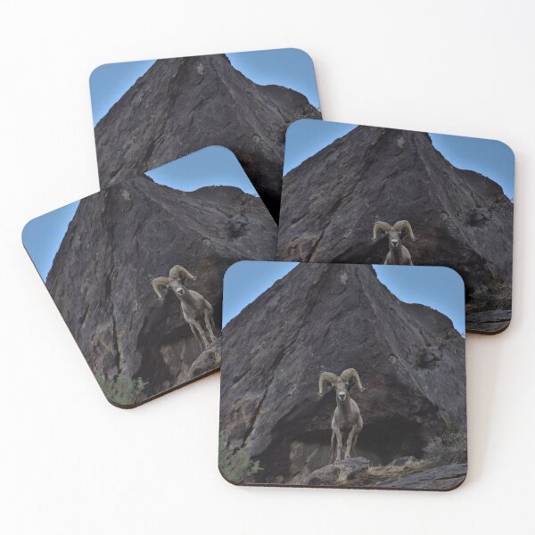 Item preview, A bighorn ram stands on guard at pinnacle rock designed and sold by Scott Collins.