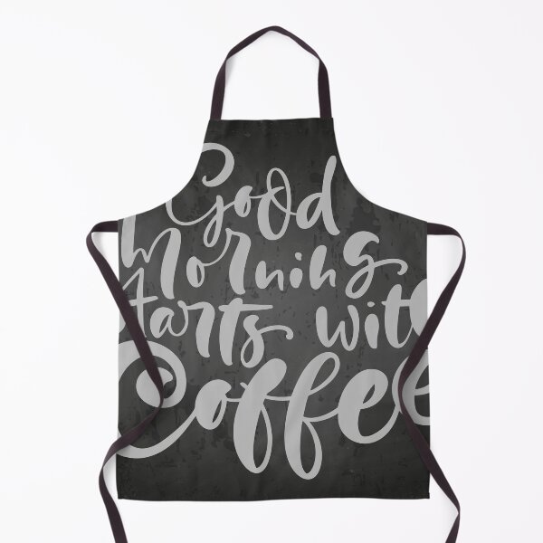 Item preview, Good morning starts with Coffee — ☕ Coffee blackboard lettering quote designed and sold by GreekTavern1979.
