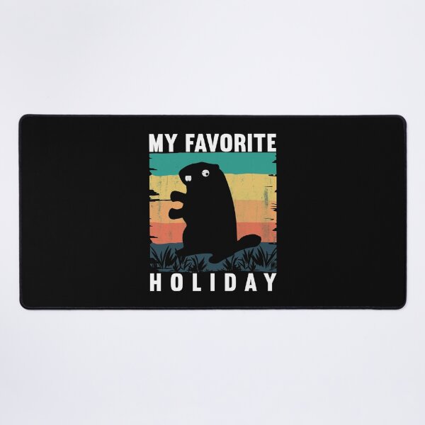 Item preview, My Favorite Holiday Ground Hog Sunset Gift Groundhog Day T-Shirt designed and sold by KGN CREATIVITY.