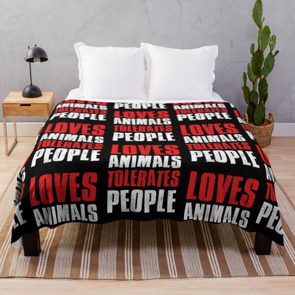 Item preview, Loves Animals Tolerates People designed and sold by FNStuff.
