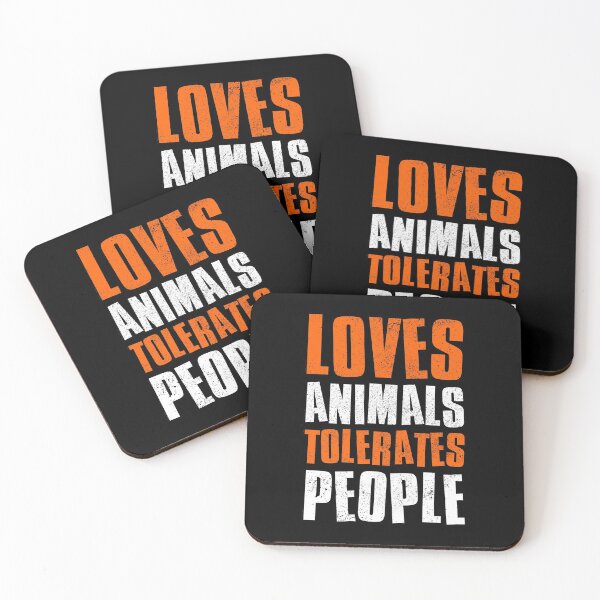 Item preview, Loves Animals Tolerates People designed and sold by FNStuff.