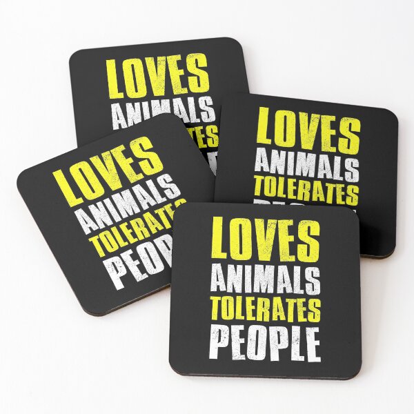 Item preview, Loves Animals Tolerates People designed and sold by FNStuff.