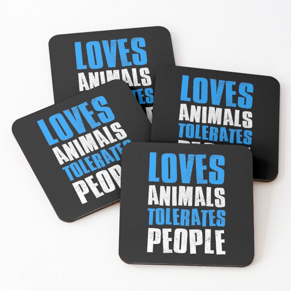 Item preview, Loves Animals Tolerates People designed and sold by FNStuff.