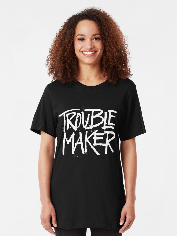 Trouble Maker Women Ladies Funny T-shirt