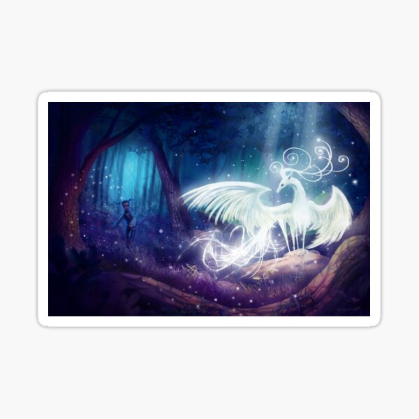 The mystical stag Sticker