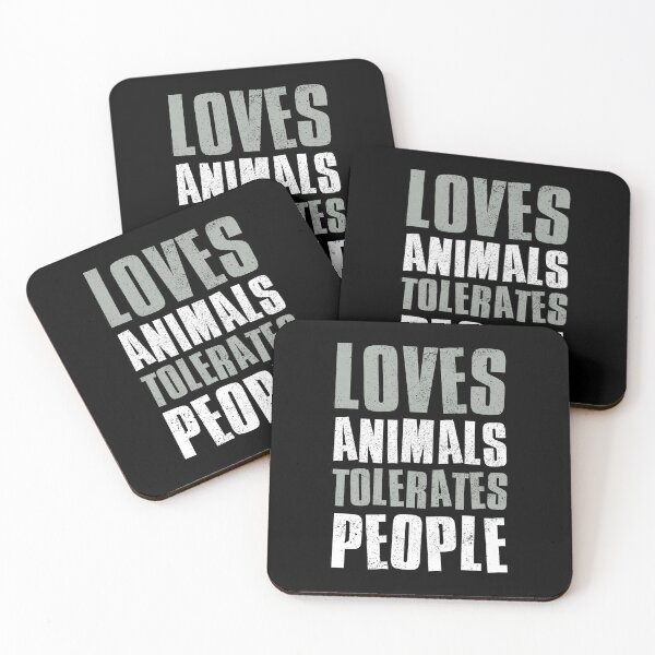 Item preview, Loves Animals Tolerates People designed and sold by FNStuff.