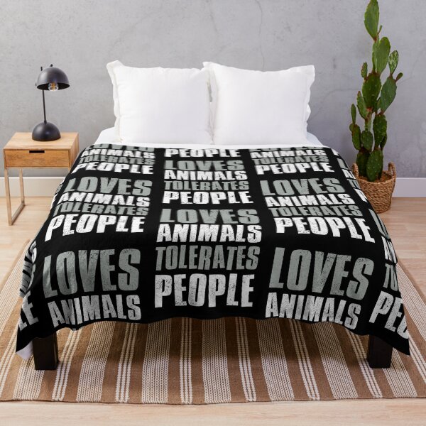 Item preview, Loves Animals Tolerates People designed and sold by FNStuff.