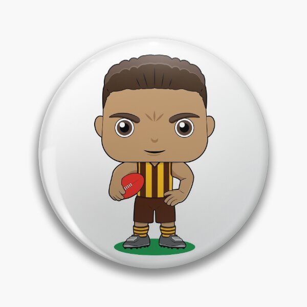 Item preview, Hawks Footy Player Mascot designed and sold by essjaydesigns.