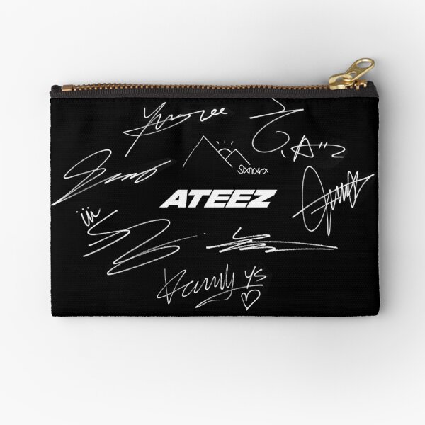 Item preview, ATEEZ - Logo + autographs (black) designed and sold by Joya Hatim.