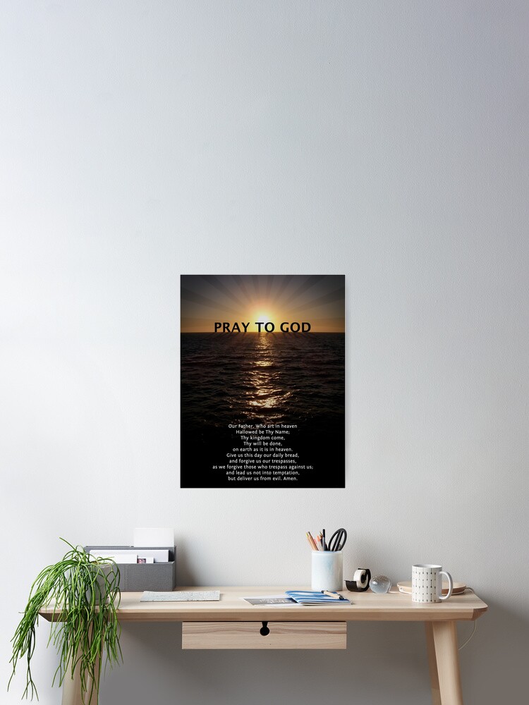 Alternate view of Our Father Prayer Poster