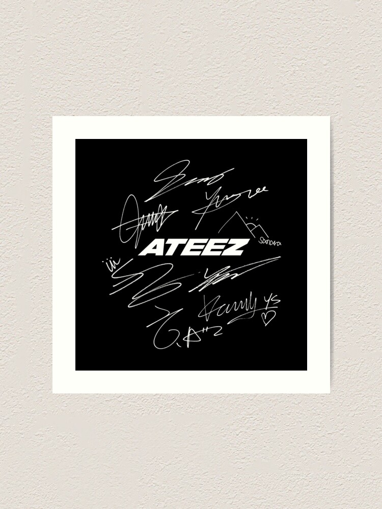 ATEEZサイン ATEEZ Signatures SVG PNG: Kpop Cut File for Cricut