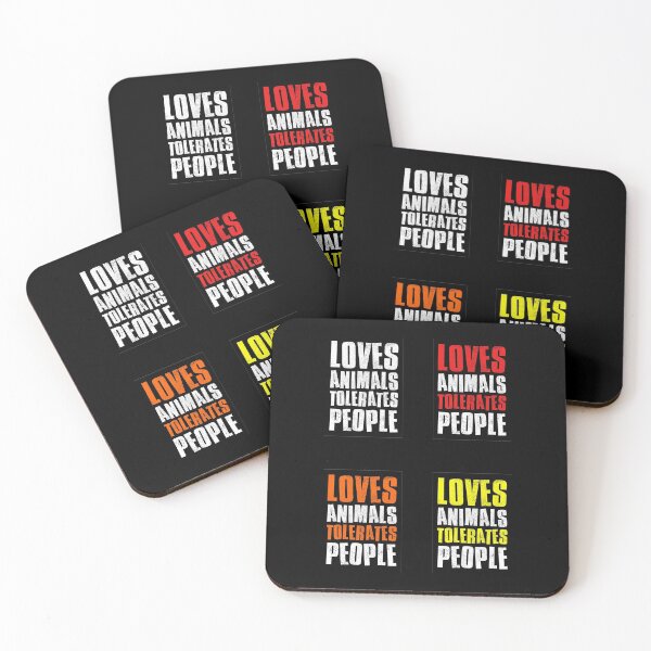 Item preview, Loves Animals Tolerates People, Sticker Pack designed and sold by FNStuff.