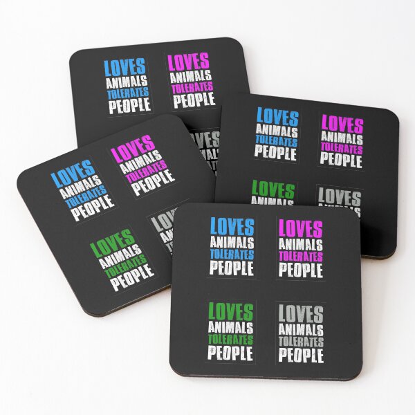 Item preview, Loves Animals Tolerates People, Sticker Pack designed and sold by FNStuff.