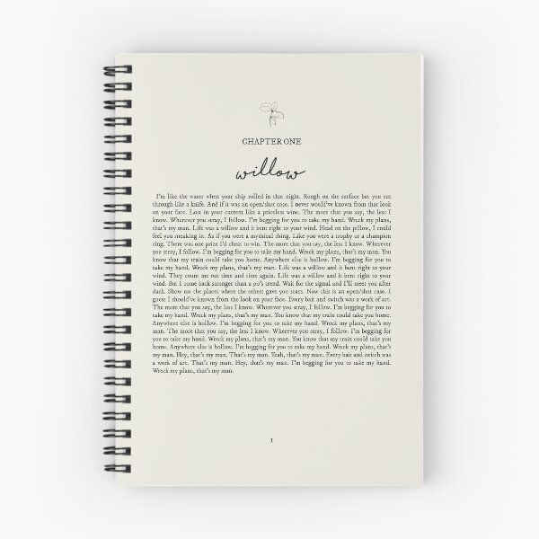 Item preview, Willow Lyrics designed and sold by queseraseraa.