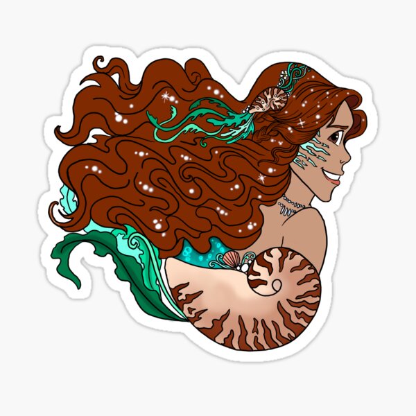 Nautilus Mermaid Sticker