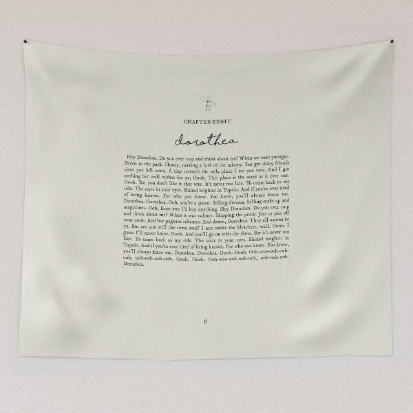 Item preview, Dorothea Lyrics designed and sold by queseraseraa.