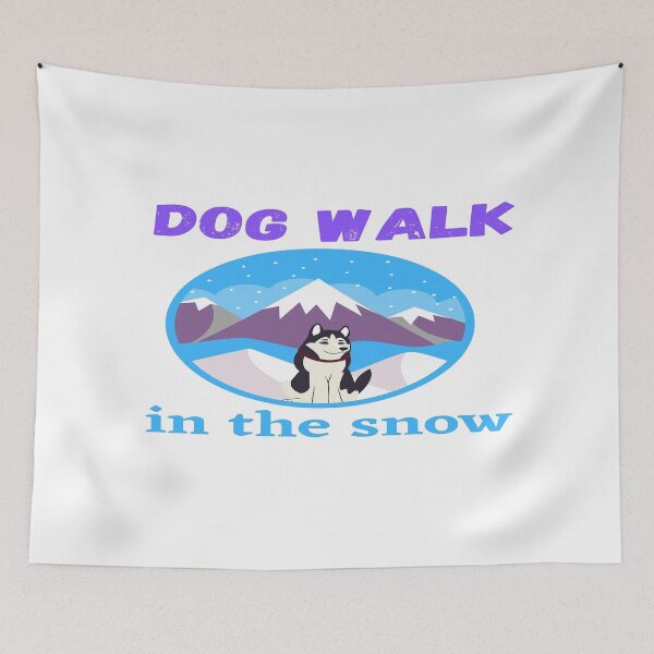 Item preview,  Dog Walk In Snow designed and sold by tonykai.