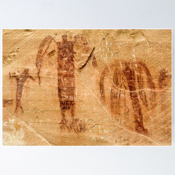 Item preview, Angels - Buckhorn Wash Pictograph Panel - Utah designed and sold by ultimateplaces.