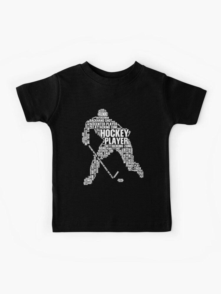 Cool Ice Hockey Art For Boy Girl Player Shirt
