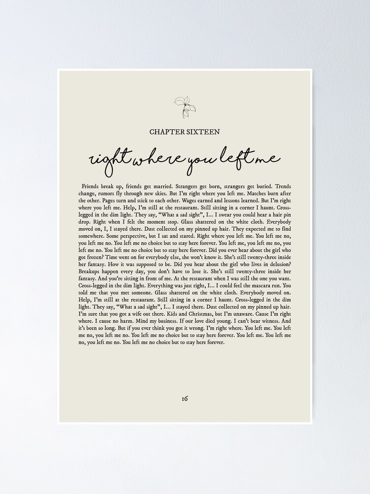 Invisible String Lyrics Poster for Sale by queseraseraa