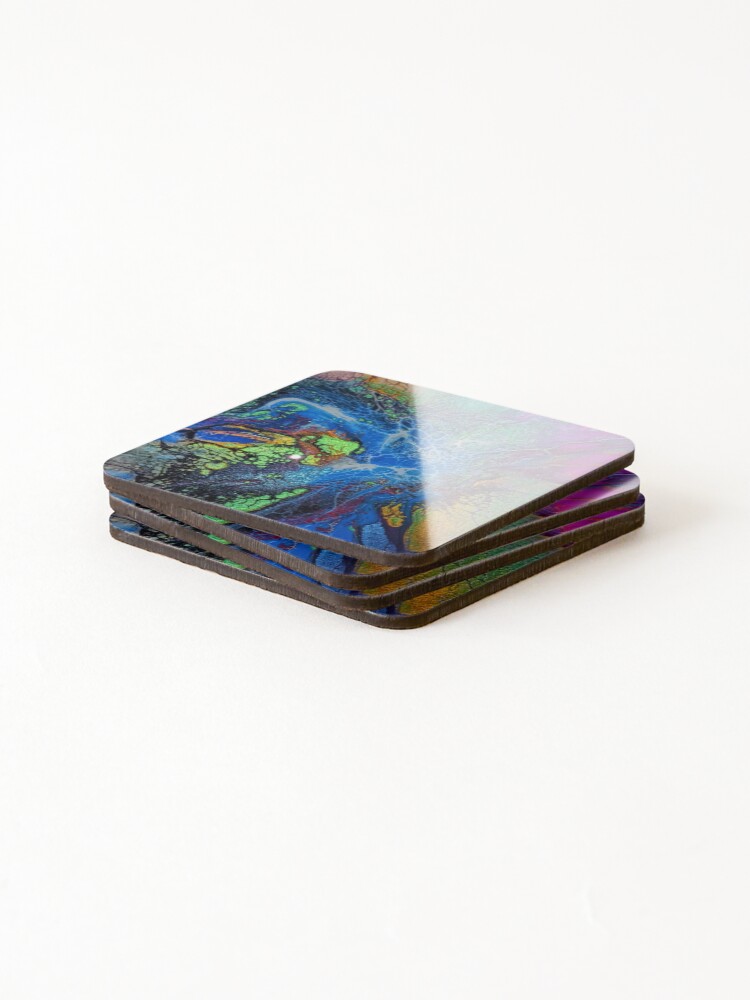Thumbnail 4 of 5, Coasters (Set of 4), PHS Exploding Galaxy designed and sold by PourHouse.
