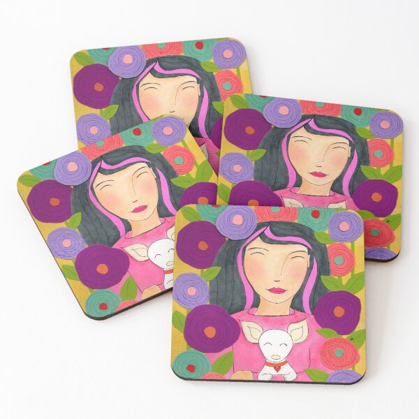 Item preview, Floral Happiness with Mahli & Eva designed and sold by Mahli's  Artful Whimsy.