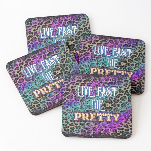 Item preview, Live Fast Die Pretty Marquee designed and sold by ChicoryJunction.