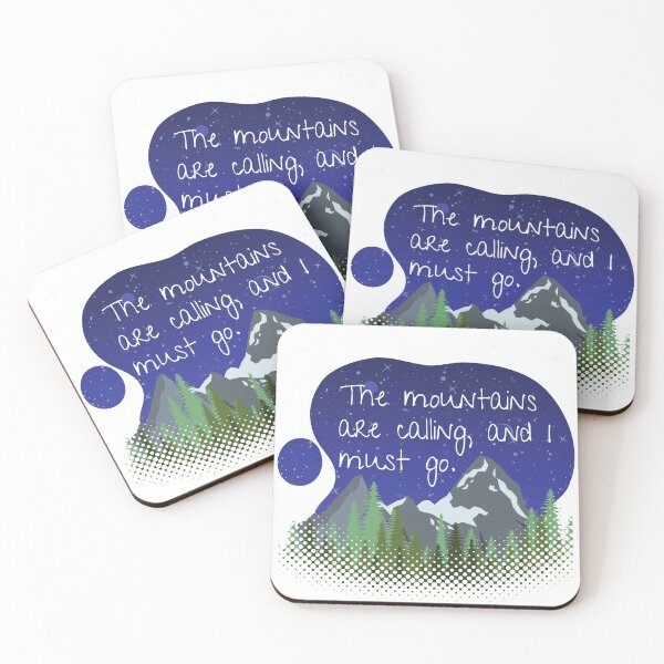 Item preview, Mountains are Calling - John Muir designed and sold by EcliptaDesign.