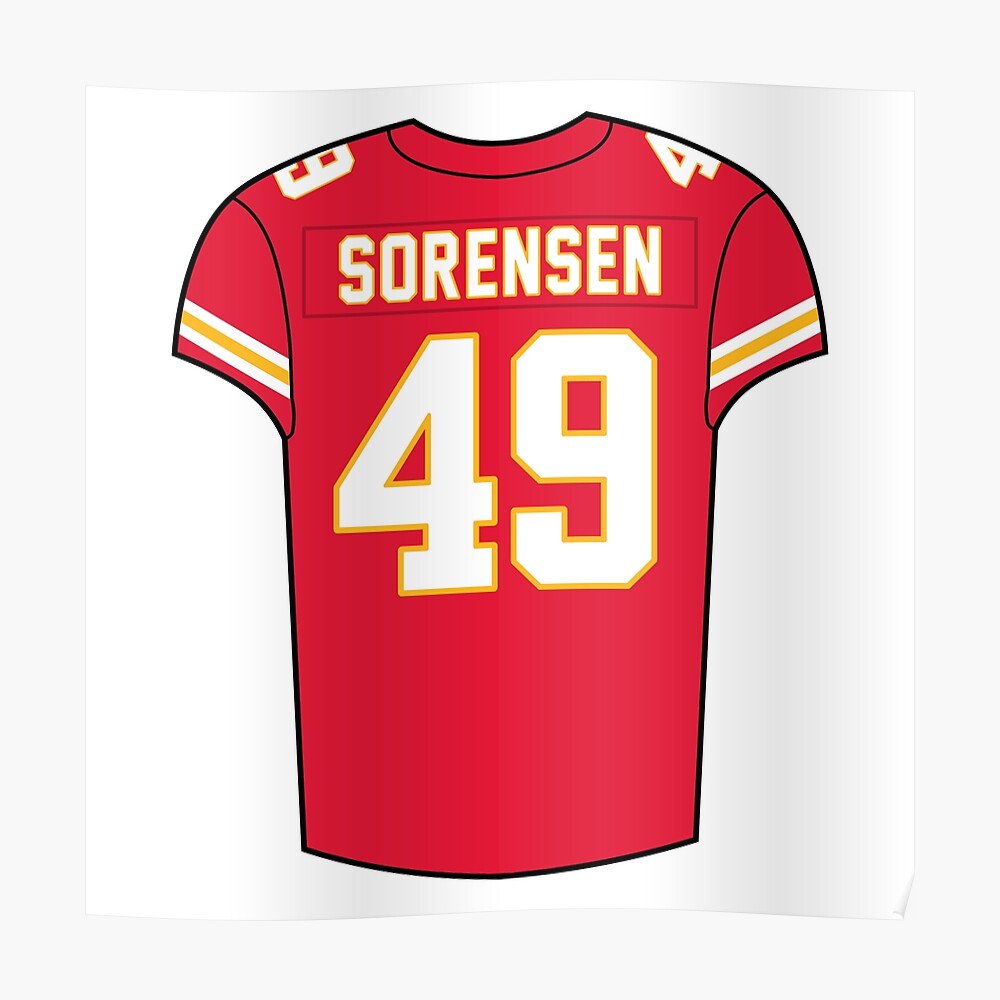 Chris Jones Home Jersey Sticker for Sale by designsheaven