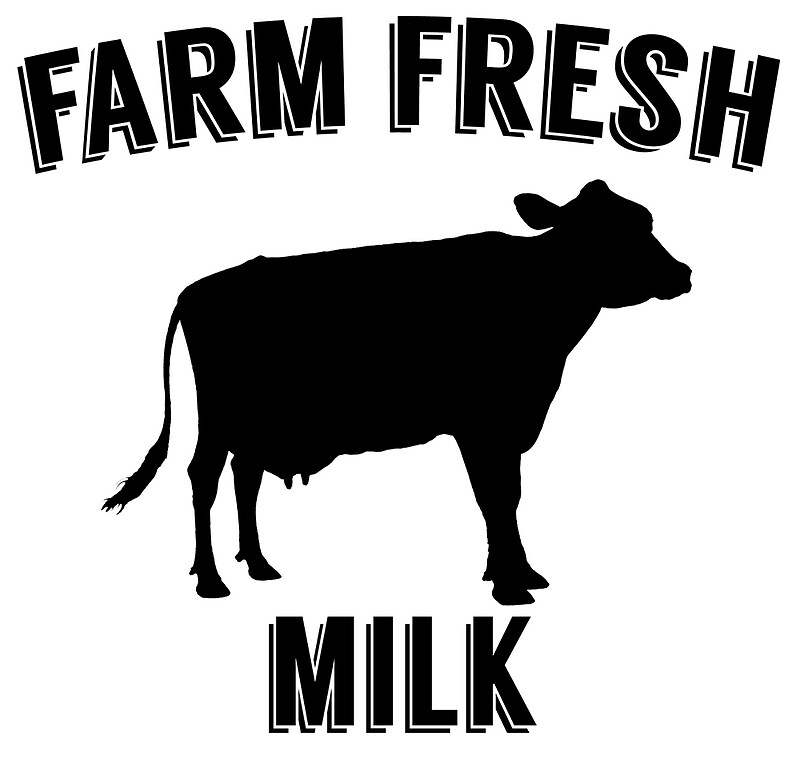 "Farm Fresh Milk Sign" by RenJean | Redbubble