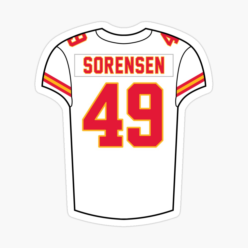 Kansas City Chiefs No49 Daniel Sorensen White Men's Nike Team Logo Dual Overlap Limited Jersey