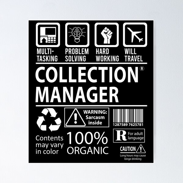 Item preview, Collection Manager T Shirt - MultiTasking Certified Job Gift Item Tee designed and sold by oslandefren.