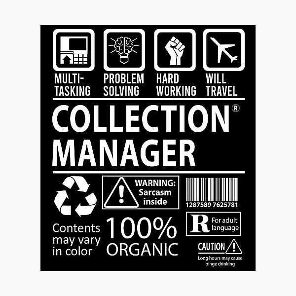 Item preview, Collection Manager T Shirt - MultiTasking Certified Job Gift Item Tee designed and sold by oslandefren.