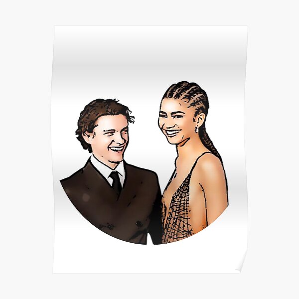 "Zendaya And Tom Holland" Poster for Sale by Prabodha | Redbubble