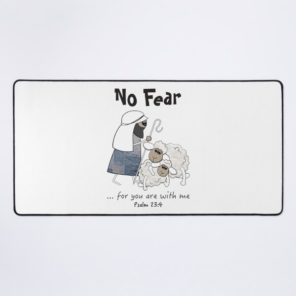 Item preview, Christian Design - No Fear, Shepherd in Blue Denim - Psalm 23 designed and sold by simplydesignart.